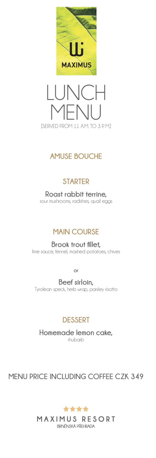 Lunch menu VIII