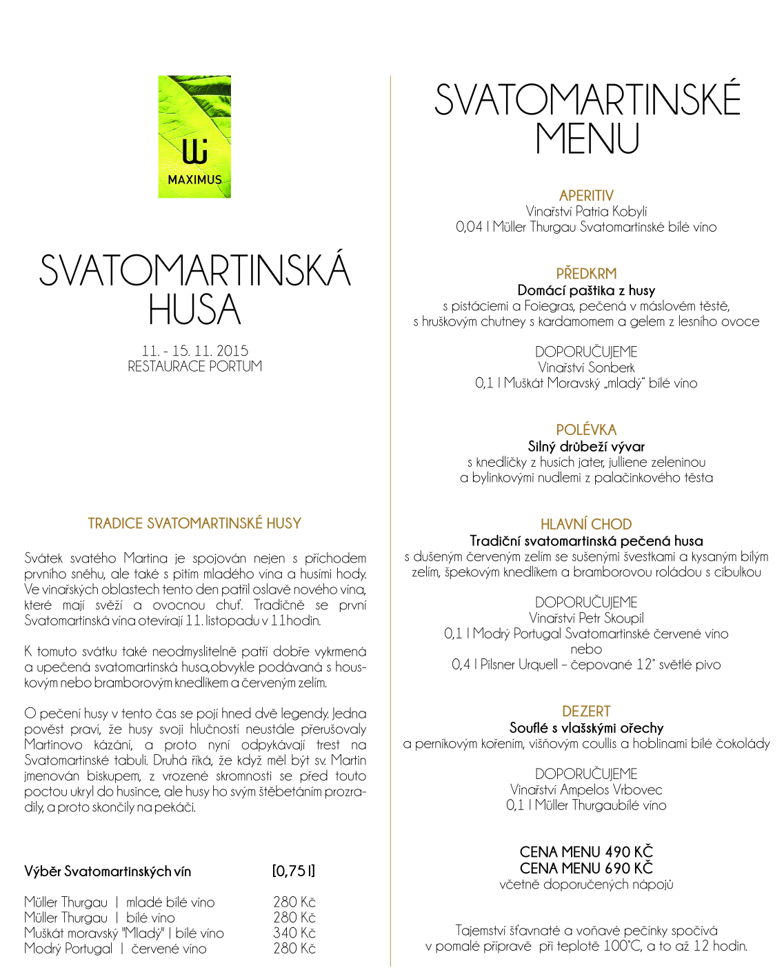 Svatomartinské menu