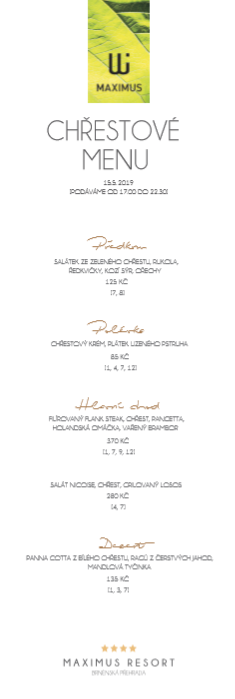 chrestove menu