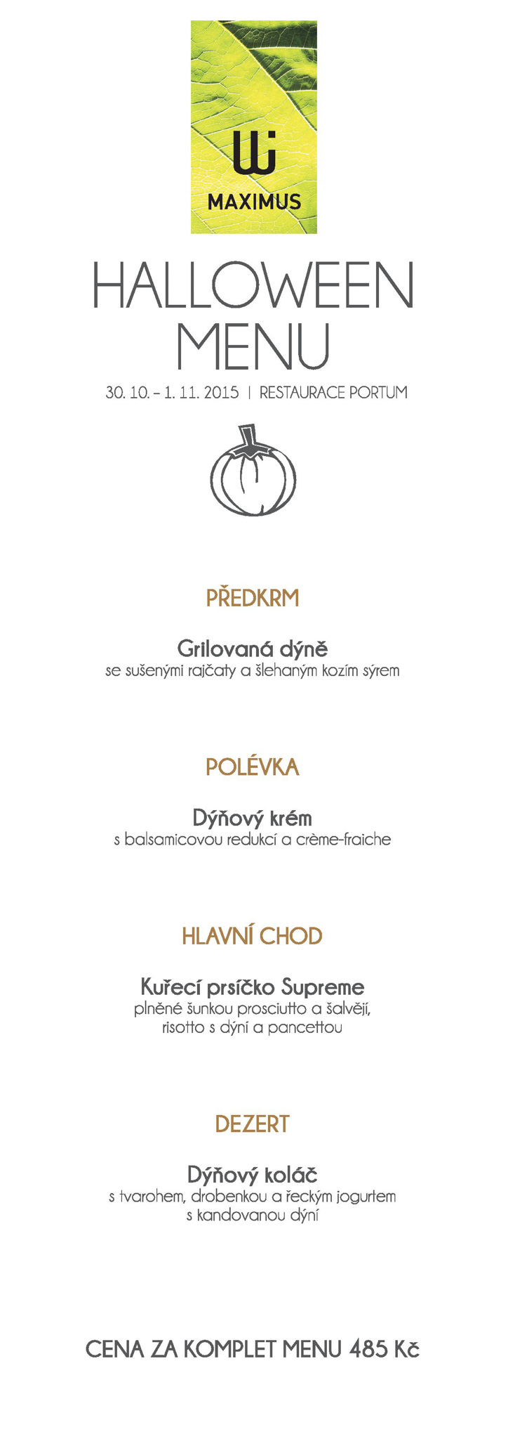 halloween menu