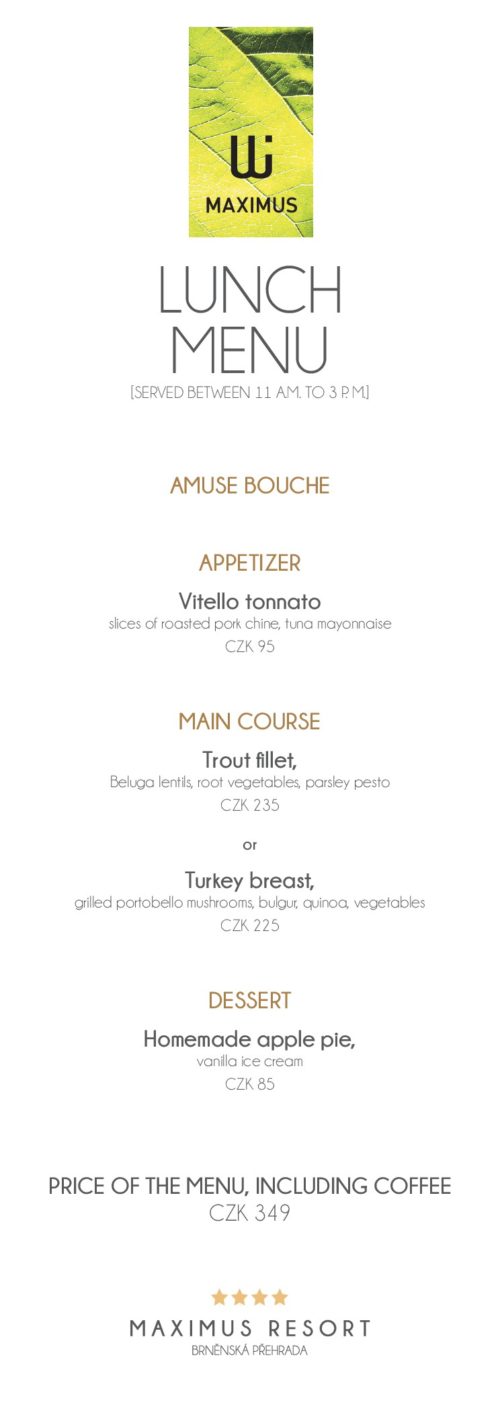 lunch menu